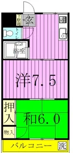 Fマンション【2階】の間取り