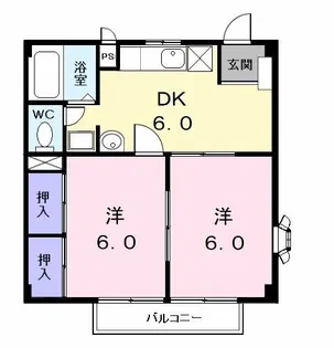 コンフォートスペース服部B棟【1階】の間取り
