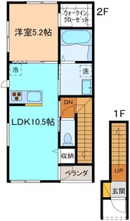 ESQUINA相木【2階】の間取り