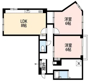 パーク代々木上原【2階】の間取り