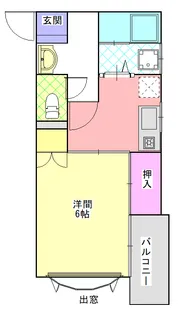 コーポミニヨン【2階】の間取り