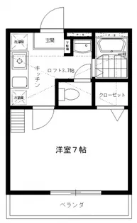 スカイテラス三田【2階】の間取り