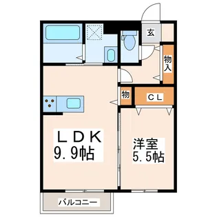 エスペランサ・RN【2階】の間取り