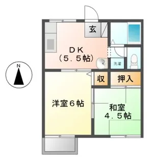 プラザ光II【2階】の間取り