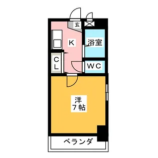 サンシャイン福成【8階】の間取り