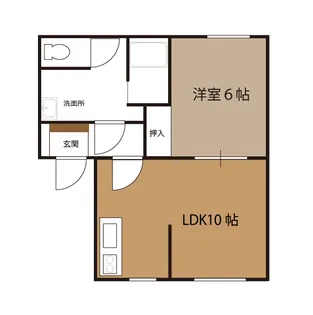 Uコーポ【2階】の間取り