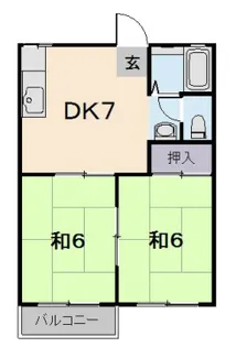 ロマンスハイツ【2階】の間取り