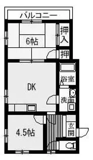 池本ハイツ【3階】の間取り