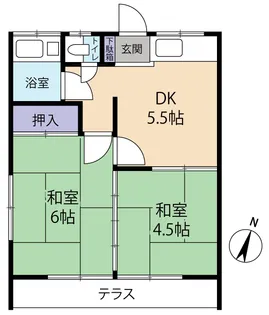 第一グリーンハイツ【1階】の間取り