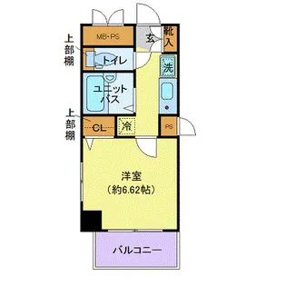 ヴェルト日本橋3【6階】の間取り