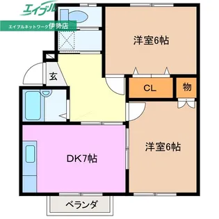 コーポ南本町【2階】の間取り