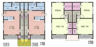 ル・エクレール B棟の間取り