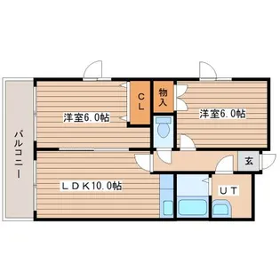 レイソル西町【4階】の間取り