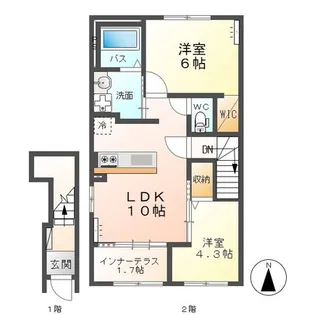 クラシア A【2階】の間取り
