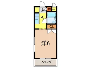 サンロ-レル仁川【3階】の間取り