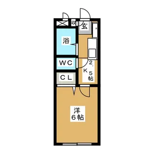 シーウエストII【1階】の間取り