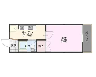 モンパレス津幡第2 2号棟【1階】の間取り