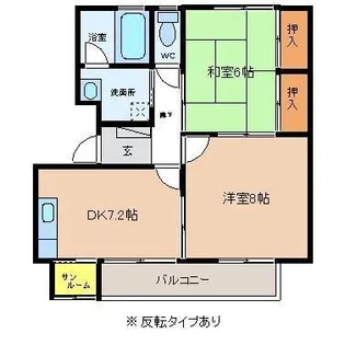 ポートサイド萩原400【2階】の間取り