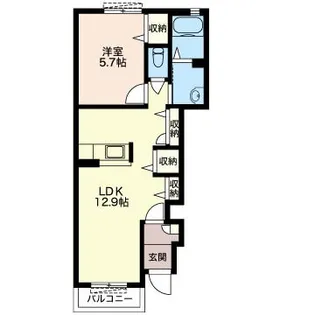 グリーンパール【1階】の間取り