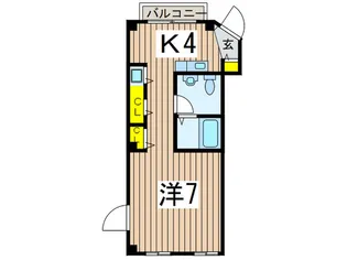 ビエンベニドミカサ オカモト【2階】の間取り