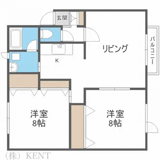 オークヒルズA【2階】の間取り