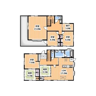 神奈川県秦野市平沢【一戸建】の間取り