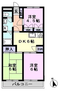 グレースキャビン【3階】の間取り