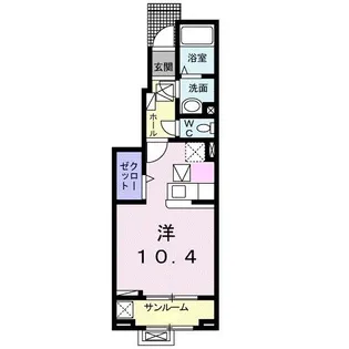 X.ライツ・平井【1階】の間取り