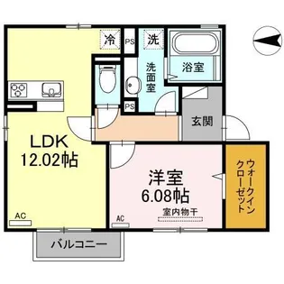 ユーコパン下郡【2階】の間取り