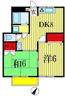 ハイツセイハ【1階】の間取り