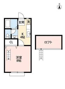 1Kの間取り画像