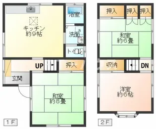 千葉県船橋市七林町【一戸建】の間取り