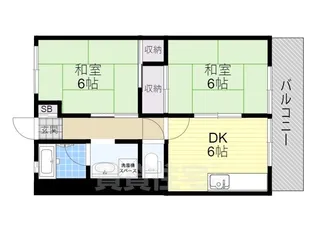 サンコーポ赤井【2階】の間取り