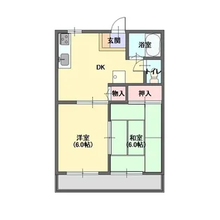 パナハイツ深沢B【1階】の間取り