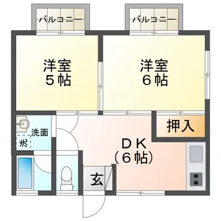 グリーンモール大和【1階】の間取り