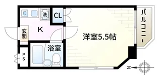 サンコーポラス坂本【4階】の間取り