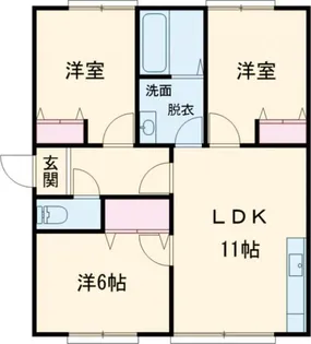 スドウハウス5【2階】の間取り