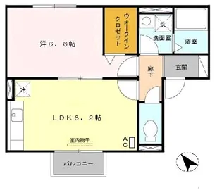 大阪府和泉市池上町【アパート】の間取り