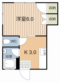 コーポさくら【1階】の間取り