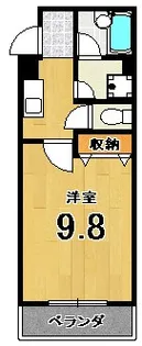 1Kの間取り画像