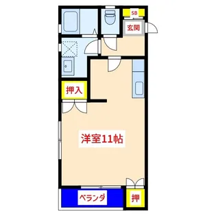 リヴァレイン【1階】の間取り