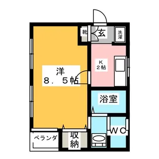 ガルシア・ママン【3階】の間取り