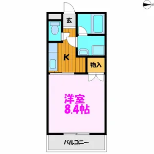 メゾン・ド・ラフィーネ【2階】の間取り