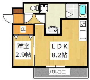 カーサグランデ本八幡【3階】の間取り