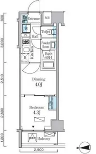 2Kの間取り画像