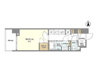 オーキッドレジデンス渋谷富ヶ谷【9階】の間取り