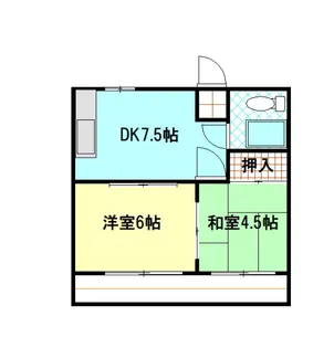 五月荘【3階】の間取り