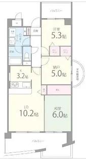 大阪府泉大津市寿町【マンション】の間取り
