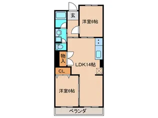 第二誠和ビル【2階】の間取り