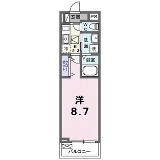 フォレスト佐貫【1階】の間取り